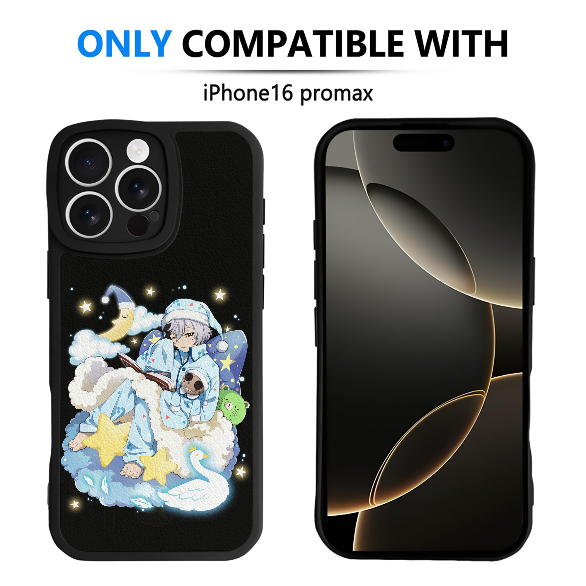 （画像用） 文豪ストレイドッグス Bungo Stray Dogs 【iPhone 16シリーズ対応】シリコンスマホケース（レザー調） 材質：シリコン